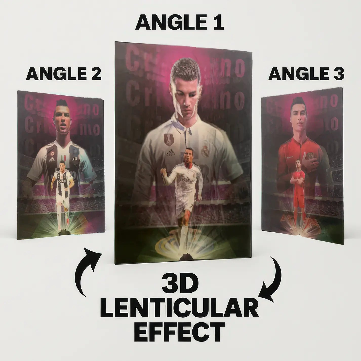 Cristiano Ronaldo - Lionel Messi 3D Poster AniFrame