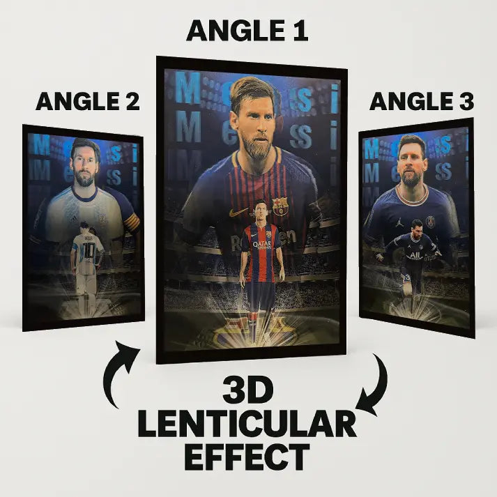 Cristiano Ronaldo - Lionel Messi 3D Poster AniFrame
