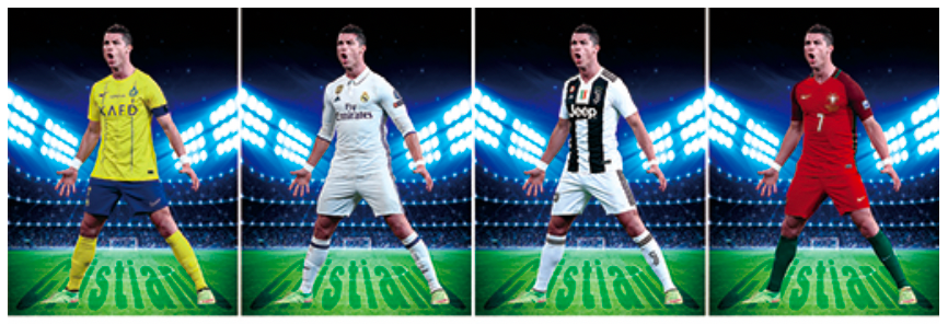 Cristiano Ronaldo - Lionel Messi 3D Poster