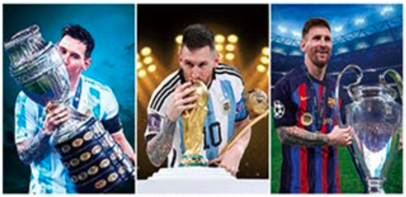 Cristiano Ronaldo - Lionel Messi 3D Poster