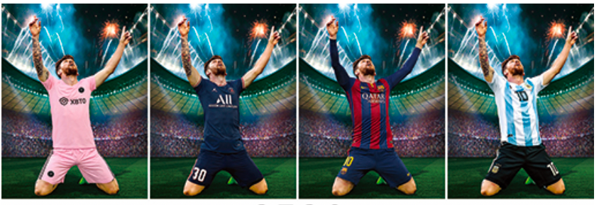 Cristiano Ronaldo - Lionel Messi 3D Poster