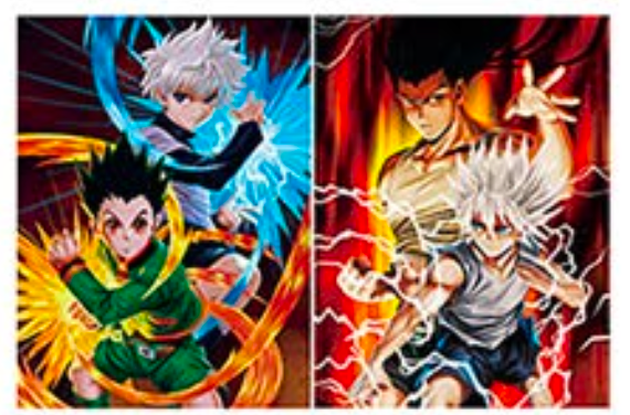 3D-Linsenraster-Anime-Poster