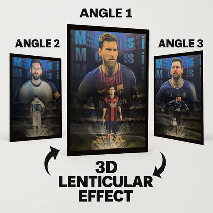 Cristiano Ronaldo - Lionel Messi 3D Poster AniFrame